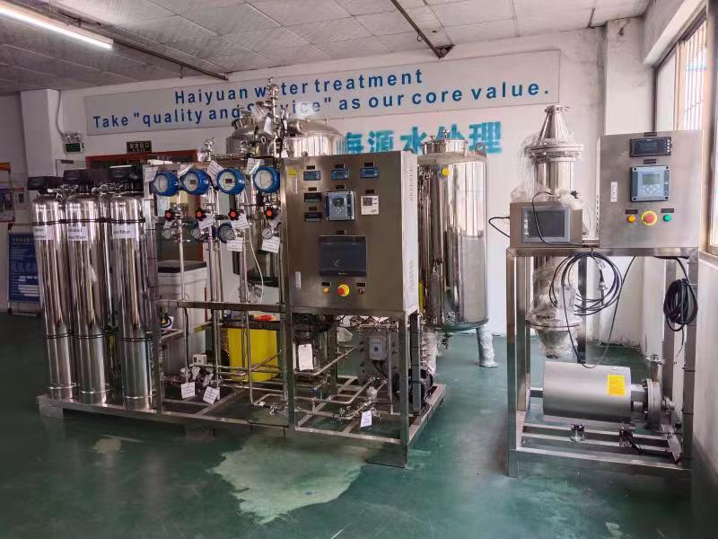 Purified water generation system in pharmaceutical industry